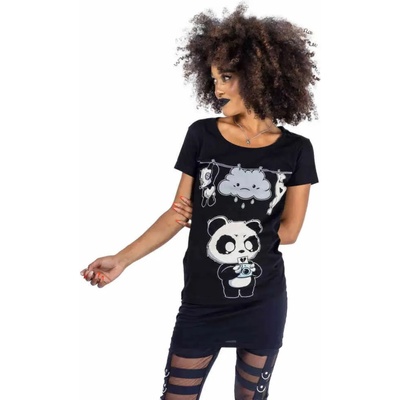 Killer panda дамска тениска killer panda - hang out - ЧЕРЕН - poi1265