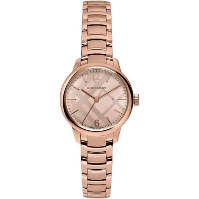 Burberry Дамски часовник Burberry The Classic BU10116, INOX, Розово злато (BU10116)
