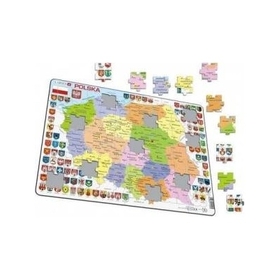 TACTIC Ukladanka Map Poland Political Maxi