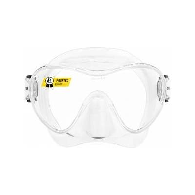 CRESSI Cressi frameless diving mask F1 - anti-fog glass lens, diving goggles - ergonomic silicone edge, snorkel mask - dry snorkel & snorkel set - transparent - mask - ZDN281000