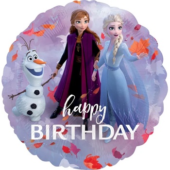 Amscan Балон от фолио - Frozen II Happy Birthday кръг