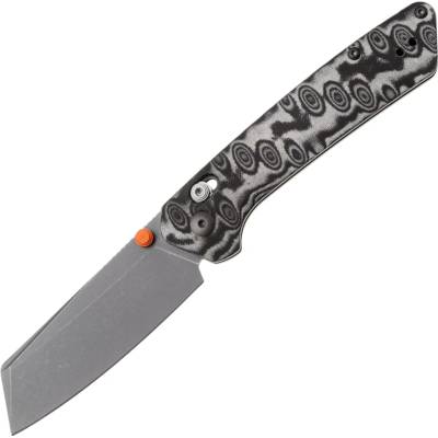 Kizer Madrac CL AirTi M390 Gray PVD Coating&Stonewashed,vortex micarta, Clutch Lock K3693ACS4