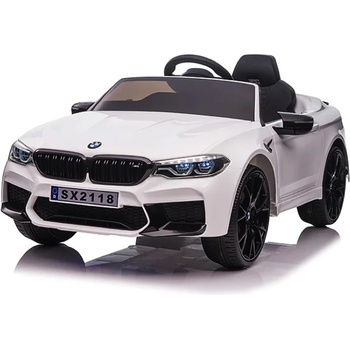 ROLLZONE BMW M5 24V - Детска акумулаторна кола, Бяла, EVA гуми (SX2118-LT-white)