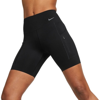 Nike Шорти Nike Dri-FIT Go Women s Firm-Support Mid-Rise 8" Shorts with Pockets Черен Velikost XS