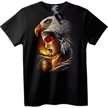 NOONEBRAND Тениска Орлов Воински Дух - 2XL, Black