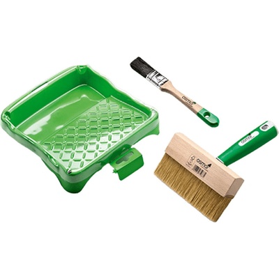 OSMO kefa na natieranie terás (150 mm), plochý štetec Originál (25 mm) ,vanička na terasový olej, jednorázová vložka do vaničky (3ks) - Sada na natieranie terás