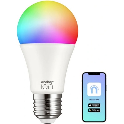 Niceboy SMART žiarovka ION RGB, E27, 12W, farebná 3ks