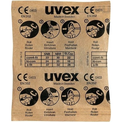Uvex 2112087 x-fit, limetkové SNR: 37 dB(A) 100 párů