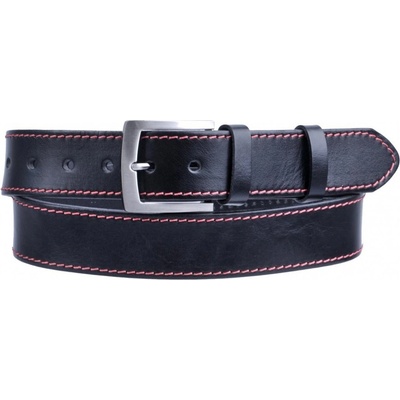 Penny Belts pánský kožený pásek 25-1-1C-60 černý
