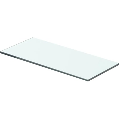 vidaXL Плоча за рафт, прозрачно стъкло, 40 x 12 см (243812)