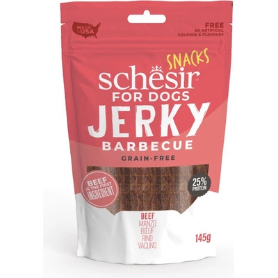 Schesir Dog Jerky Grain Free BBQ Hovädzie 145 g