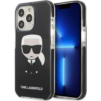 KARL LAGERFELD Гръб Karl Lagerfeld за iPhone 13 Pro, TPE, Full Body, Ikonik Case, Черен (KF000962-0)