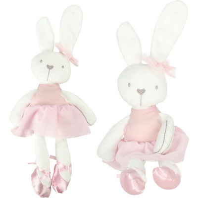 králik v ružových šatách 42 cm