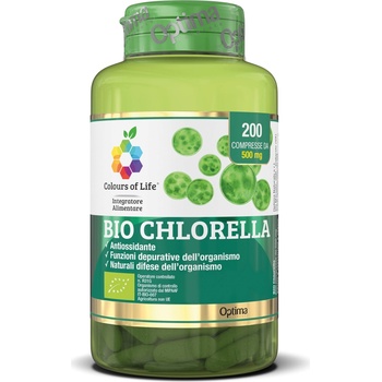 Optima Naturals Colours of Life® Chlorella Bio - 200 таблетки