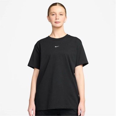 Nike Дамска тениска Nike Oversized Logo T-Shirt Womens - Black/White