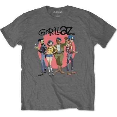 Gorillaz Group Circle Rise Charcoal Grey XL Риза (GORTS04MC04)
