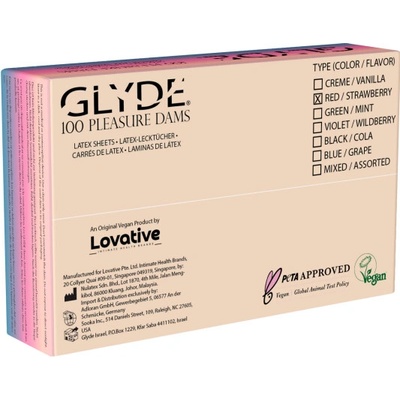 Glyde Dams Strawberry 100 ks
