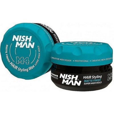 NISHMAN M4 Matte Finish Super High Hold Wax 100 ml