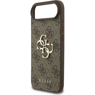 CG Mobile iPhone Air GUESS 4G BIG LOGO силиконов протектор за телефон, удароустойчив, заден капак с кожен ефект, BIG LOGO GUHCP17M4GMGBR (GUHCP17M4GMGBR)