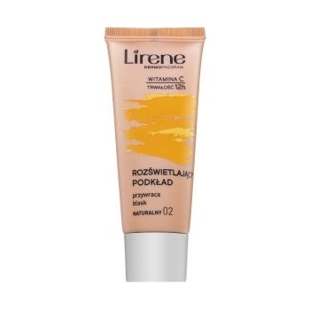 Lirene Vitamin C rozjasňujúci fluidný make-up pre dlhotrvajúci efekt 02 Natural 30 ml