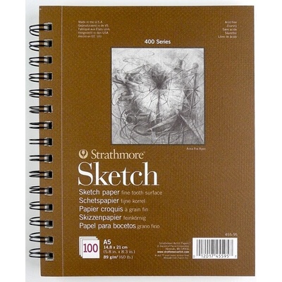 Strathmore Skicák Sketch v krúžkovej väzbe 21 x 29,7 cm A4 89g 100 listov
