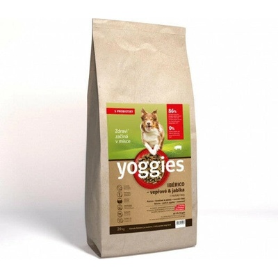 Yoggies Mini Ibérico bravčové mäso s jablkami lisované za studena s probiotikami 20 kg