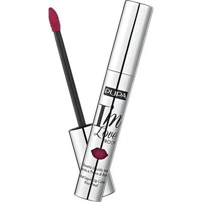 Pupa I’m Loveproof matný tekutý rúž 012 Burgundy Red 2,7 ml