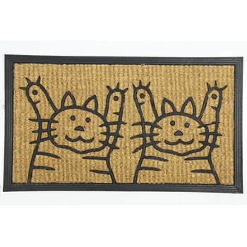 BO MA Kokos + guma 2 kočky hnědá 40x70 cm