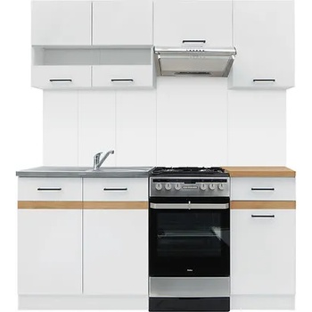 Image 1 of Black Red White Кухня Junona Line - бял гланц - 170 см (K24-JUNONA_MODUL/170-BI/BIP/DCRZ)