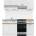 Black Red White Кухня Junona Line - бял гланц - 170 см (K24-JUNONA_MODUL/170-BI/BIP/DCRZ)