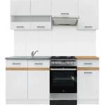 Black Red White Кухня Junona Line - бял гланц - 170 см (K24-JUNONA_MODUL/170-BI/BIP/DCRZ)