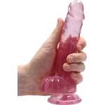 RealRock Realistic Dildo with Balls 7" 17 cm Pink