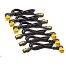 APC AP8702S-WW Power Cord Kit, ( 6ea) ,Locking, 10A, 100-230V, C13 to C14 0,6m