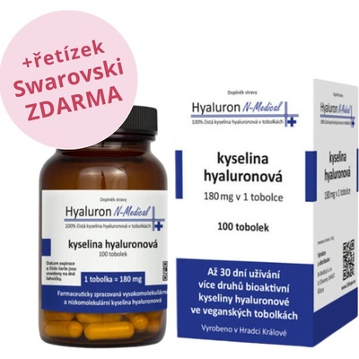 Hyaluron N-Medical 100% čistá kyselina hyaluronová 100 tobolek