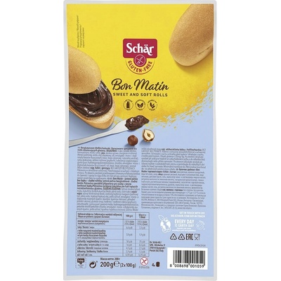 Schär BON MATIN žemle bezgluténové sladké 4x50 g