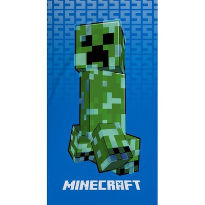 Halantex Plážová osuška Minecraft - licenční produkt Mojang - motív Creeper 70 x 140 cm