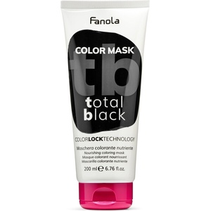 Fanola Color Mask Цветна подхранваща и хидратираща маска, Total Black, 200 ml
