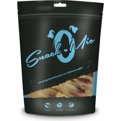 SnackOMio křupavé králičí uši na kuřecím prsním filetu 3 x 70 g