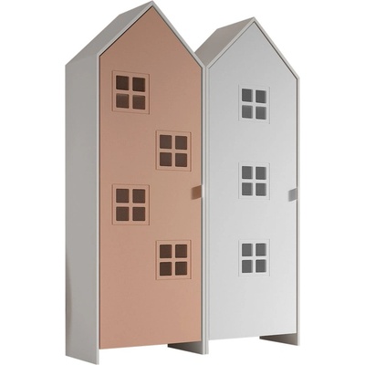 Vipack Детски гардероб в бял и розов цвят 115x171, 5 cm CASAMI BRUGES - Vipack (CSCO2305)