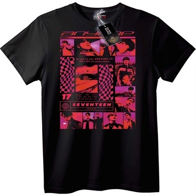 NOONEBRAND Тениска SEVENTEEN 'anyone' - XS, Black