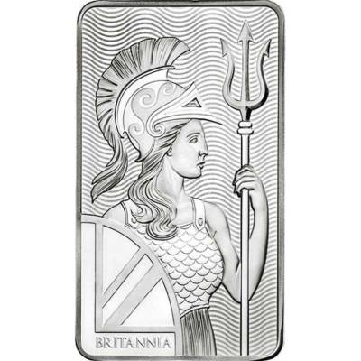 Royal Mint UK Strieborná tehla Britannia 100 oz