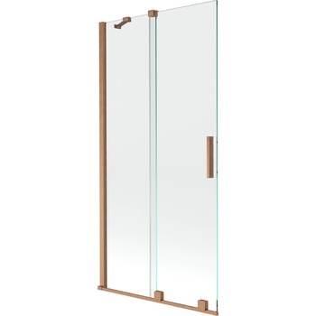 Mexen Velar параван за вана 2-крила плъзгащ се 95 x 150 см, прозрачен, четкана мед - 896-095-000-01-65 (896-095-000-01-65)