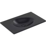 Villeroy & Boch Antao - Мебелна мивка 80x50 см, без преливник, без отвор за смесител, CeramicPlus, Pure Black 4A7583R7 (4A7583R7)