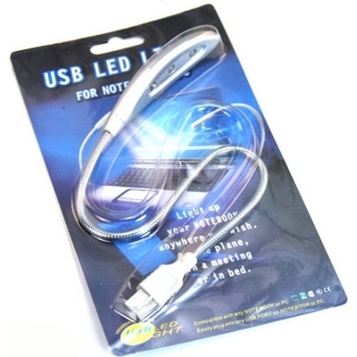 Topled HB 7506A USB lampa pre notebook 3 LED biela