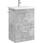 vidaXL Комплект мебели за баня Бетонно сиво 61 x 40 x 84, 5 см (3404369)