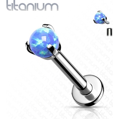 Šperky4U piercing do brady labreta titan TIT1077-OP05