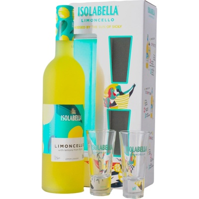 Isolabella Limoncello 30% 0,7 l (dárkové balení 2 sklenice)