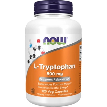 Image 1 of NOW L-Tryptophan 500 mg [120 капсули]