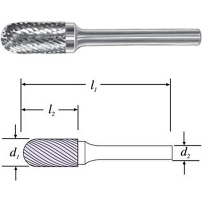 SGS 21703 (SC-1M) - Fréza technická SC-1M válcová s rádiusem pr. 6,0x16mm, stopka 6mm