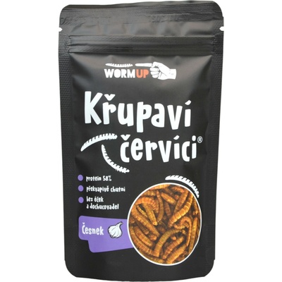 WormUp křupaví červíci česnek 20 g